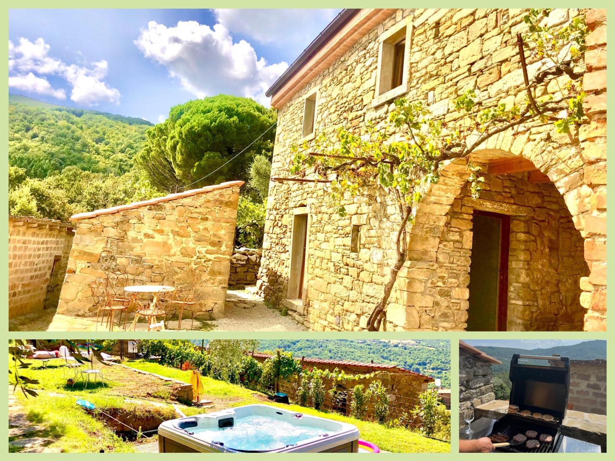 Bio Agriturismo Alba Etrusca Di Cortona - Organic Farmhouse- Appartamento Lavanda-Appartamento Rosmarino - Vasca Idromassaggio Esterna Poggioni ภายนอก รูปภาพ